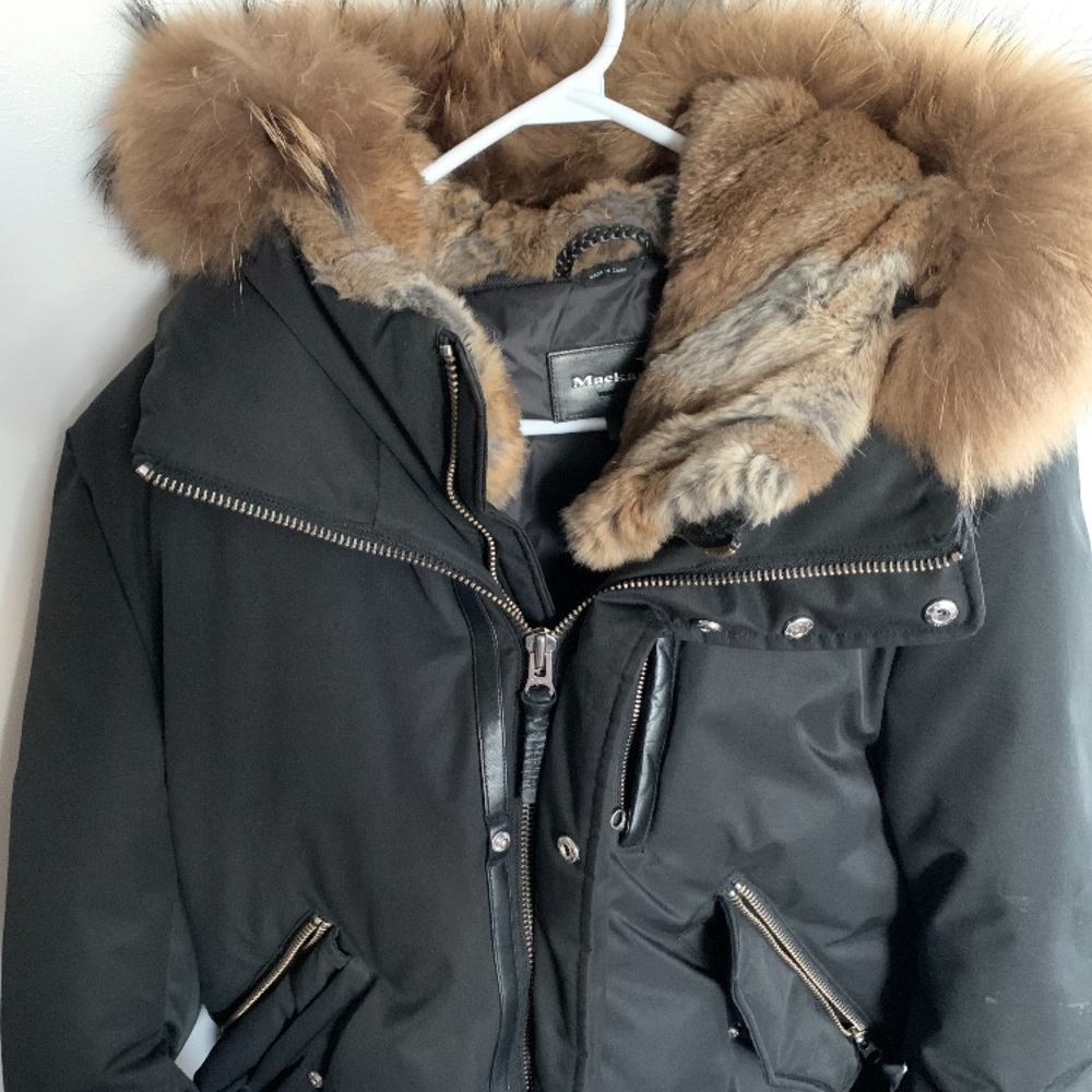 Men’s Winter Mackage Jacket, Size 42 or Medium.